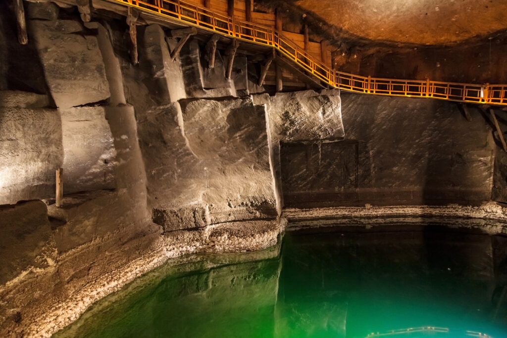 Underground lake in Wieliczka