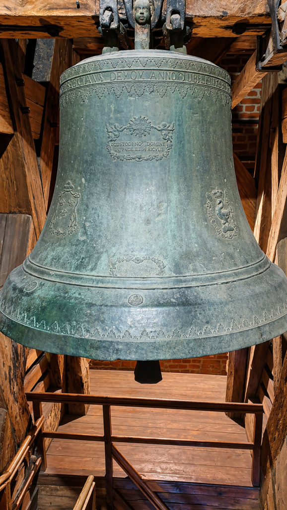 Sigismund Bell inside Wawel Cathedral tower in Krakow, one of the most important historic bells in Poland.