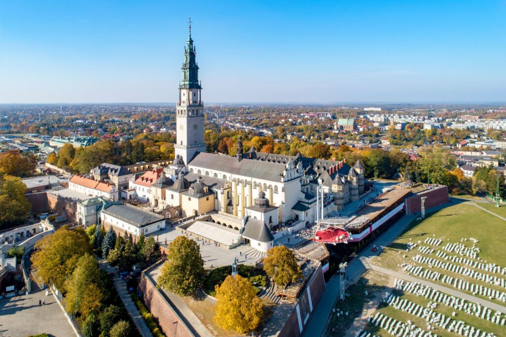 Częstochowa One of Poland’s most important pilgrimage destinations, home to the Jasna Góra Monastery and the Black Madonna icon.